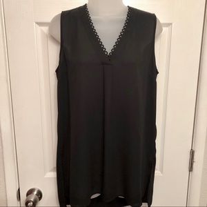 Black tunic blouse